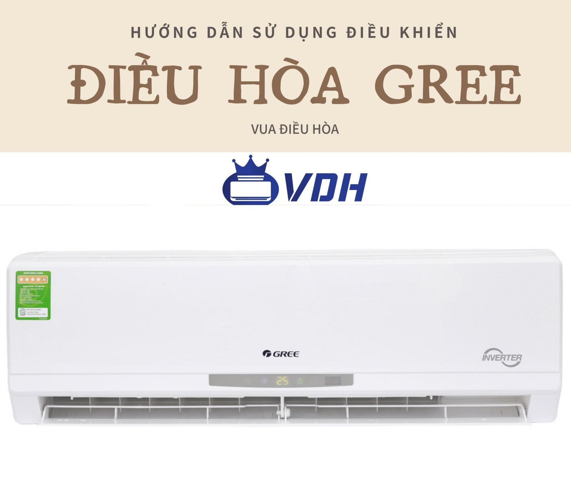 Hướng dẫn sử dụng điều khiển remote điều hòa Gree