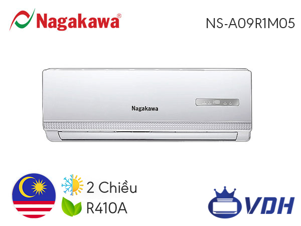 Điều hòa giá rẻ NAGAKAWA 9000BTU, 2 CHIỀU NS-A09R1M05