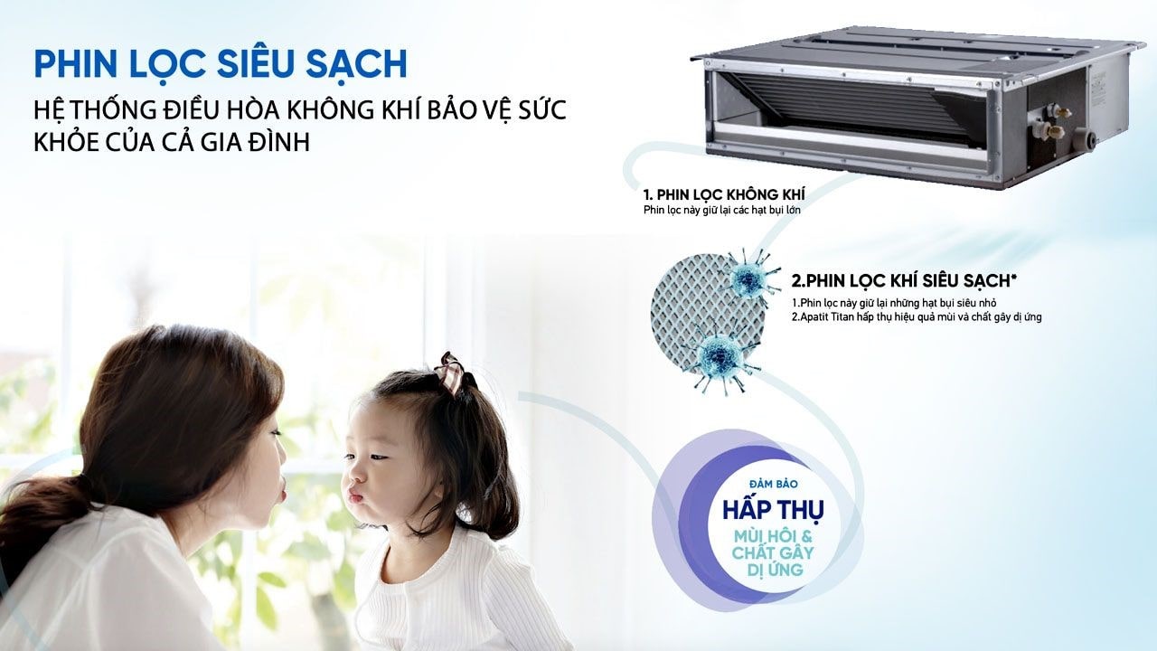 Dàn lạnh điều hòa Daikin Multi nối ống gió CDXP35RVMV 1 chiều 12000BTU